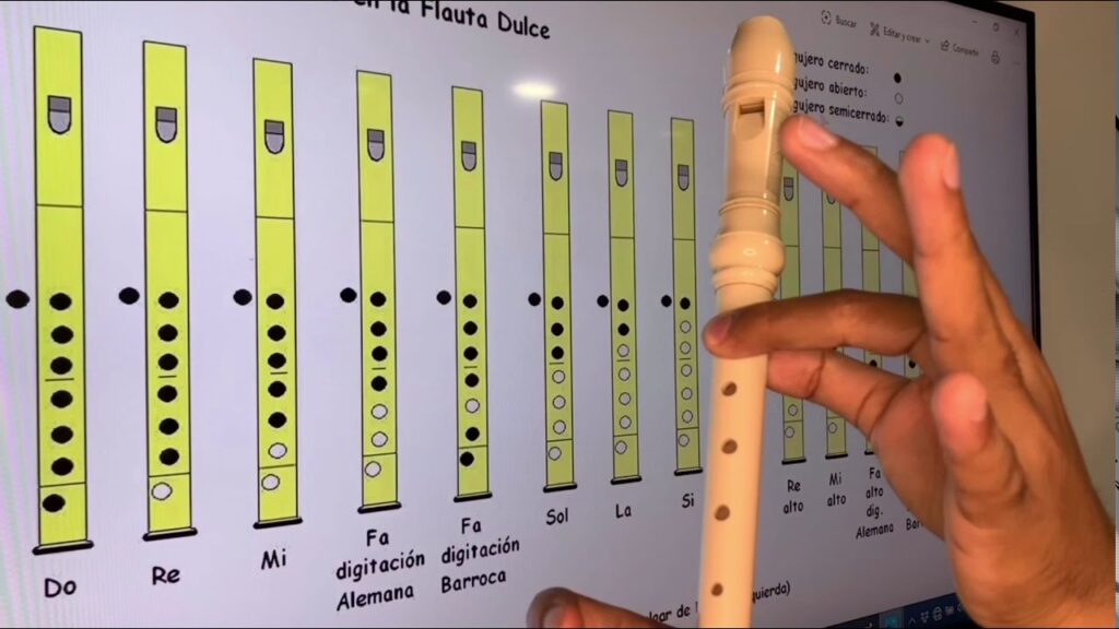¿Cómo tocar notas graves en la flauta dulce?
